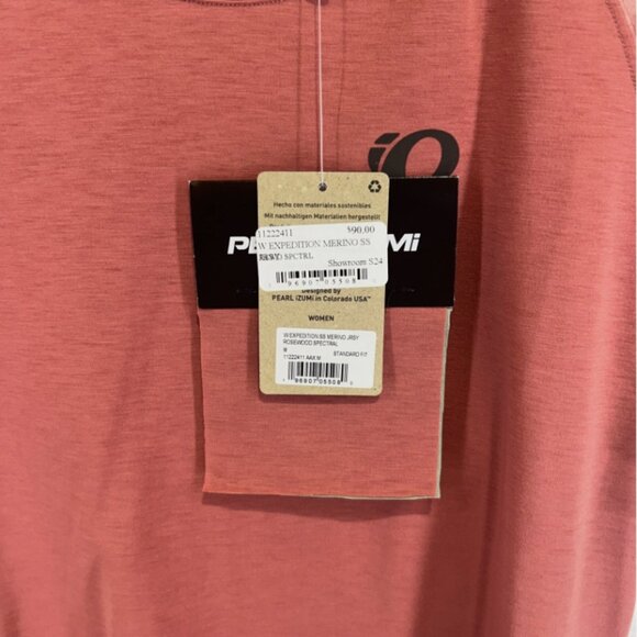 Pearl Izumi Expedition Merino SS Jersey - Women’s Medium Rosewood Spectral $90 - Picture 3 of 3